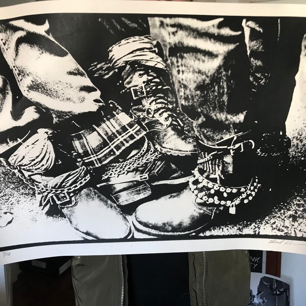 B&W Western Boots Print - Signed in Pencil
